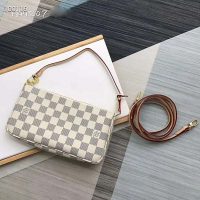 Louis Vuitton LV Women Pochette Accessoires Zippy Wallet Damier Azur Canvas