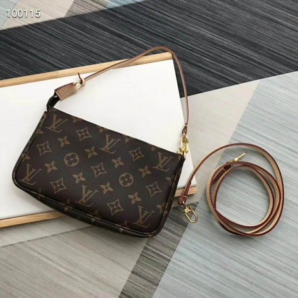 Louis Vuitton LV Women Pochette Accessoires Zippy Wallet Monogram Canvas (5)