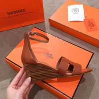 Hermes Women Legend Sandal in Calfskin with Iconic “H” Cut-Out and Thin Ankle Strap 7