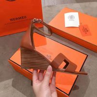 Hermes Women Legend Sandal in Calfskin with Iconic “H” Cut-Out and Thin Ankle Strap 7