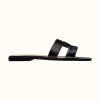 Hermes Women Oran Sandal in Smooth Mississippiensis Alligator with Iconic “H” Cut-Out 1