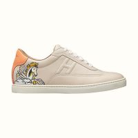 Hermes Women Quicker Sneaker Calfskin”Pgase Pop” Print Iconic “H”