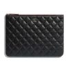 Chanel Women Classic Pouch Lambskin & Gold-Tone Metal-Black