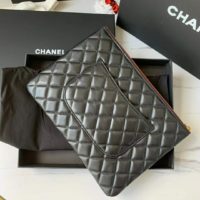 Chanel Women Classic Pouch Lambskin & Gold-Tone Metal-Black