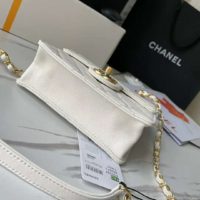 Chanel Women Flap Bag Goatskin Acrylic Beads & Gold-Tone Metal
