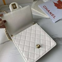 Chanel Women Flap Bag Goatskin Acrylic Beads & Gold-Tone Metal