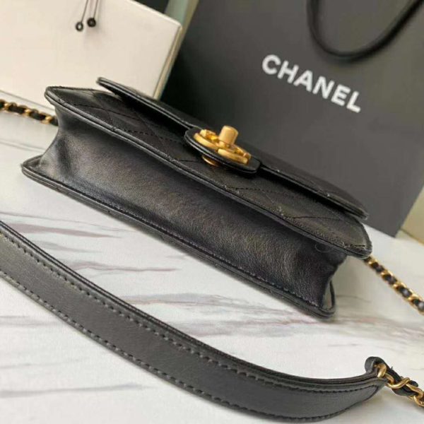Chanel Women Flap Bag Goatskin Acrylic Beads & Ruthenium-Finish Metal (3)