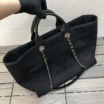 Chanel Women Shopping Bag Mixed Fibers Imitation Pearls & Silver-Tone Metal - Image 7