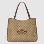 Gucci GG Unisex Gucci 1955 Horsebit Tote Bag Original GG Canvas
