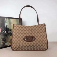 Gucci GG Unisex Gucci 1955 Horsebit Tote Bag Original GG Canvas