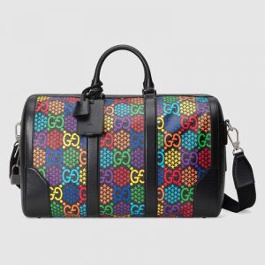 Gucci GG Unisex Medium GG Psychedelic Carry-On Duffle-Black