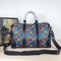 Gucci GG Unisex Medium GG Psychedelic Carry-On Duffle-Black