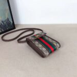 Gucci GG Unisex Ophidia Mini Bag Original GG Canvas-Brown - Imagen 6