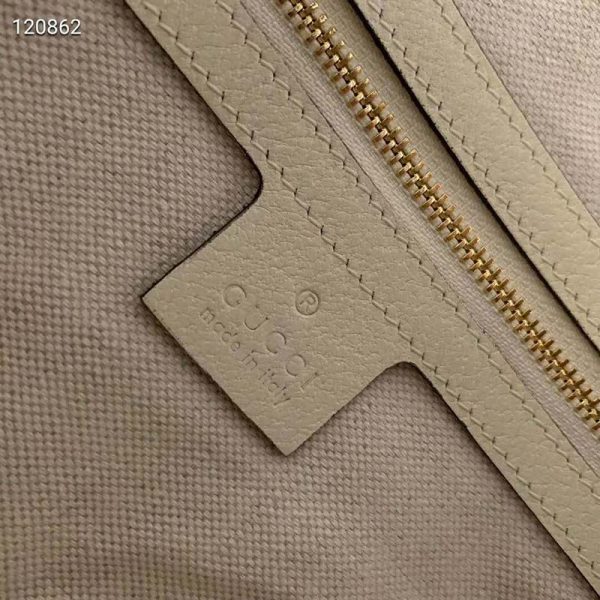 Gucci GG Women GG Flora Shoulder Bag BeigeEbony Supreme Canvas (5)