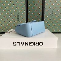 Gucci GG Women GG Marmont Mini Top Handle Bag-Blue