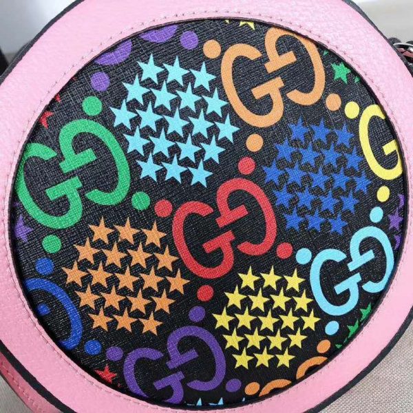 Gucci GG Women GG Psychedelic Round Shoulder Bag Psychedelic Supreme Canvas (5)