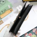 Gucci GG Women Gucci 1955 Horsebit Wallet with Chain-Black - Image 8