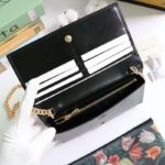 Gucci GG Women Gucci 1955 Horsebit Wallet with Chain-Black - Image 9