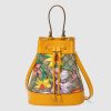 Gucci GG Women Ophidia GG Flora Small Bucket Bag-Yellow