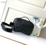 Louis Vuitton LV Men Bumbag in Monogram Eclipse Canvas-Black - Image 4