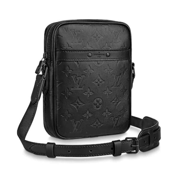 Louis Vuitton LV Men Danube Slim Monogram Shadow Cowhide Leather