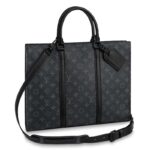 Louis Vuitton LV Uomo Sac Plat con cerniera orizzontale Monogram Eclipse Canvas