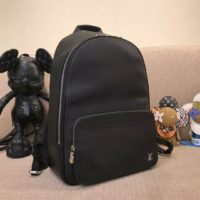 Louis Vuitton LV Unisex Alex Backpack in Taiga Leather-Black