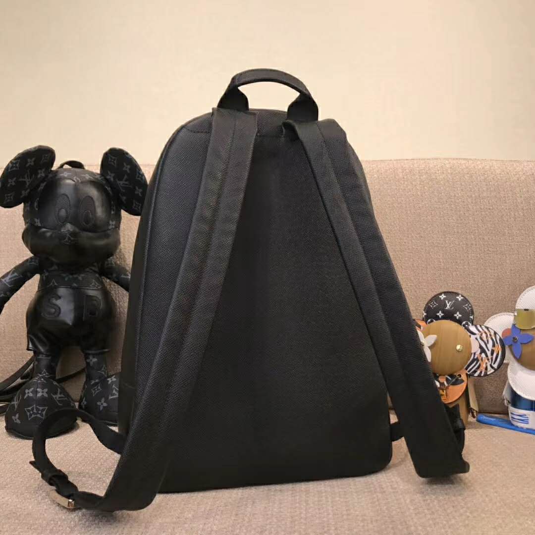 Louis Vuitton Black Taiga Leather Alex Backpack Bag - Yoogi's Closet