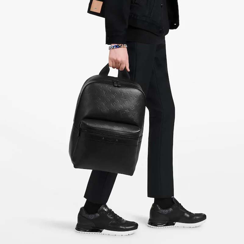 Louis Vuitton Sprinter Backpack Monogram Shadow Leather With Matte Bla –  EliteLaza