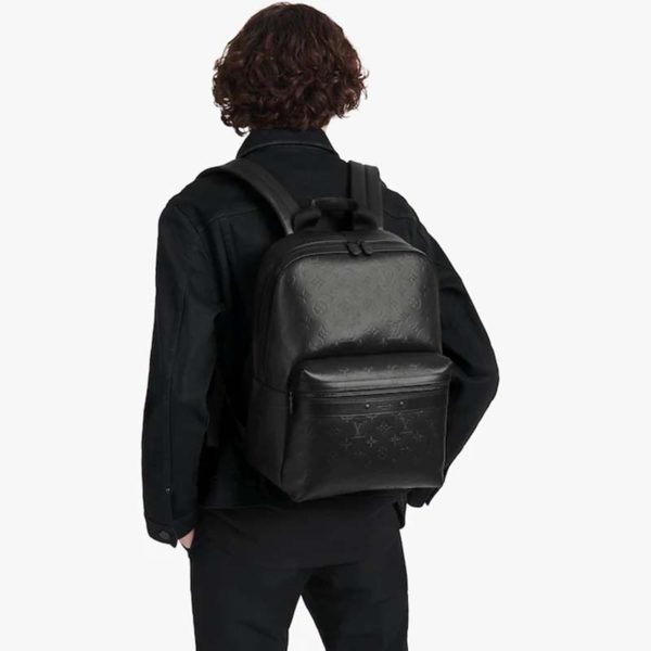 Louis Vuitton LV Unisex Sprinter Backpack Monogram Shadow Cowhide Leather (2)