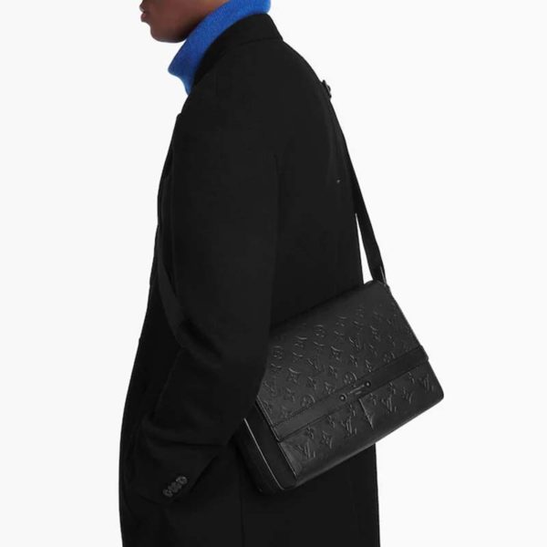 Louis Vuitton LV Unisex Sprinter Messenger Monogram Shadow Cowhide Leather (1)