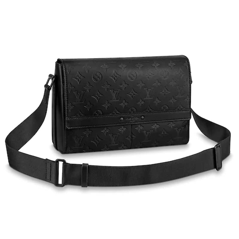 Louis Vuitton Cruiser Messenger Dark Shadow Gray in Calfskin Leather with  Aged Gold-tone - US