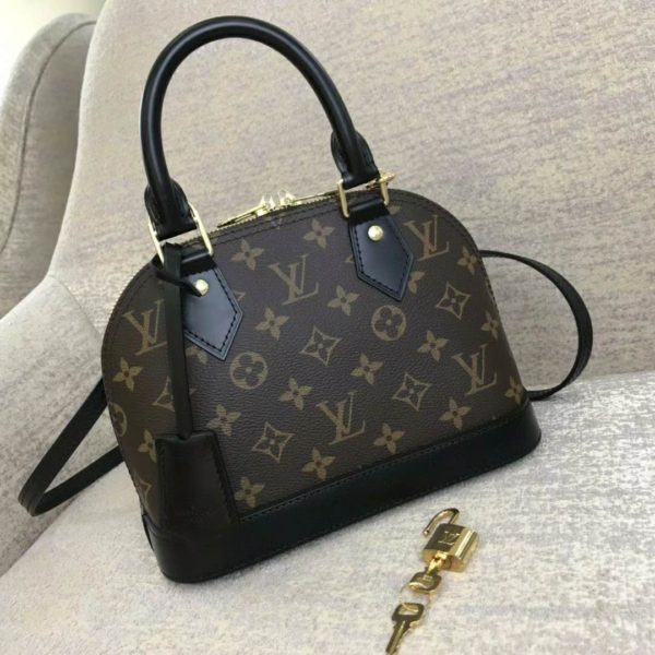 Louis Vuitton LV Women Alma BB Handbag Monogram Canvas-Brown (1)