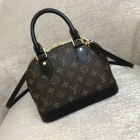 Louis Vuitton LV Women Alma BB Handbag Monogram Canvas-Brown