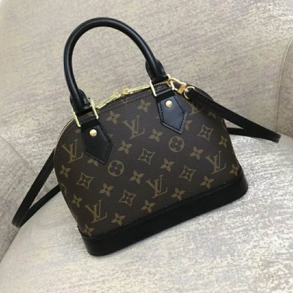 Louis Vuitton LV Women Alma BB Handbag Monogram Canvas-Brown (2)