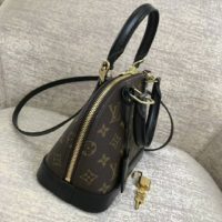 Louis Vuitton LV Women Alma BB Handbag Monogram Canvas-Brown