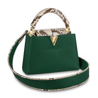 Louis Vuitton LV Women Capucines Mini Handbag Jewel-Tone Taurillon-Yellow
