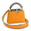 Louis Vuitton LV Women Capucines Mini Handbag Jewel-Tone Taurillon-Yellow