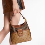 Louis Vuitton LV Women Hobo Dauphine PM Handbag Monogram Reverse Canvas – Image 6