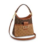 Sac à main Louis Vuitton LV Hobo Dauphine PM pour femme en toile monogrammée
