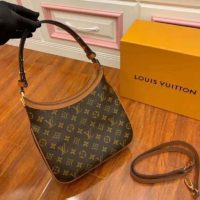 Louis Vuitton LV Women Hobo Dauphine PM Handbag Monogram Reverse Canvas
