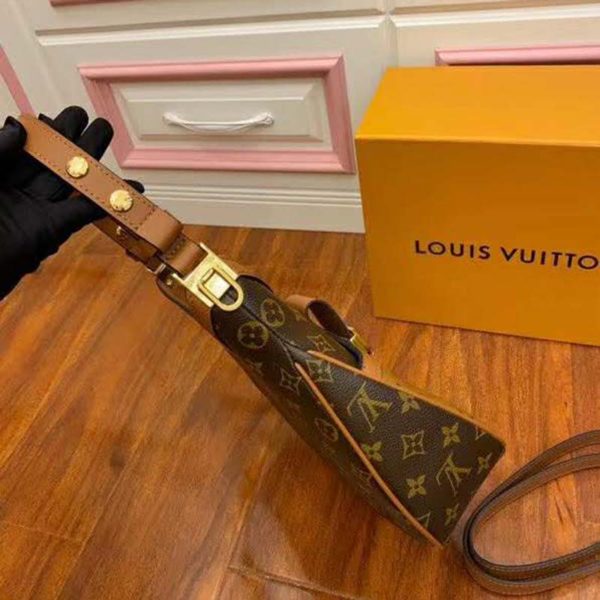 Louis Vuitton LV Women Hobo Dauphine PM Handbag Monogram Reverse Canvas (6)