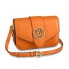 Louis Vuitton LV Women LV Pont 9 Handbag Smooth Leather-Orange