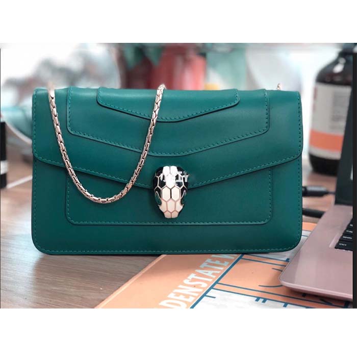 Bvlgari Women Serpenti Forever Mini Bag-Green