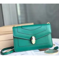 Bvlgari Women Serpenti Forever Mini Bag-Green (1)