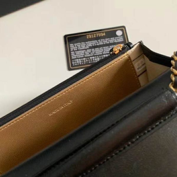 Chanel Women Classic Wallet On Chain in Lambskin-Black (10)