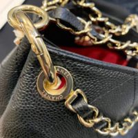 Chanel Women Hobo Handbag in Calfskin Leather-Black