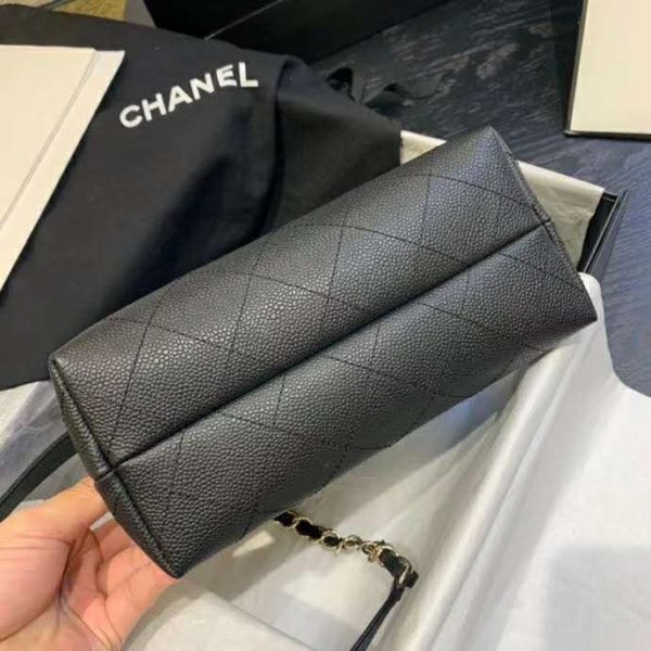 Chanel Women Hobo Handbag in Calfskin Leather-Black (9)
