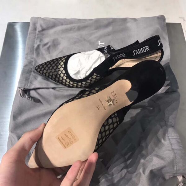 Dior-Women-Shoes-JAdior-High-Heeled-Shoe-in-Black-Mesh-95mm-Heel-2