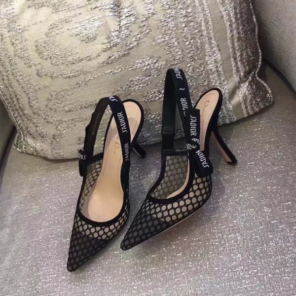 Dior-Women-Shoes-JAdior-High-Heeled-Shoe-in-Black-Mesh-95mm-Heel-3